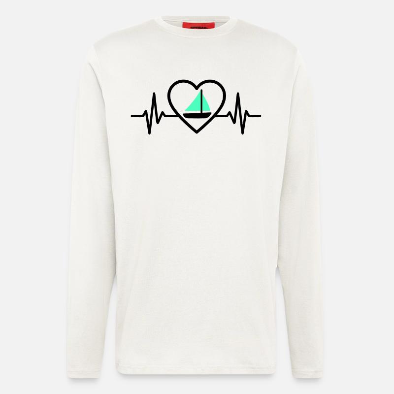 Heart Sailing – Passion Boat - Longsleeve - made by SPREAD  - OFF WHITE