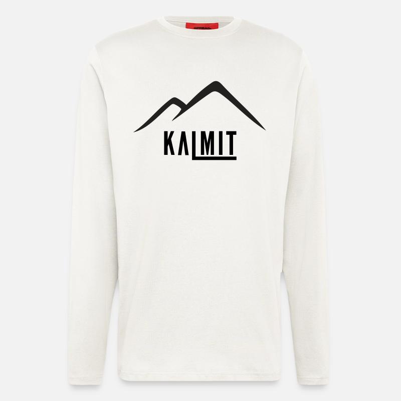 Bergsilhouette Minimaler Gipfel - Langarmshirt - made by SPREAD  - OFF WHITE