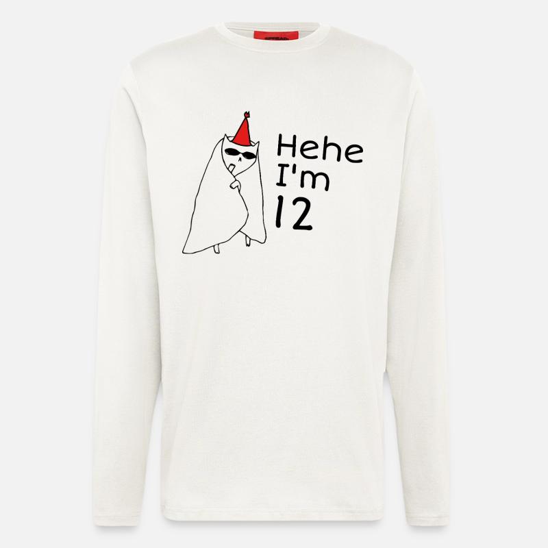 12 Years Anniversary - 12th Anniversary Gift - Longsleeve - made by SPREAD  - OFF WHITE