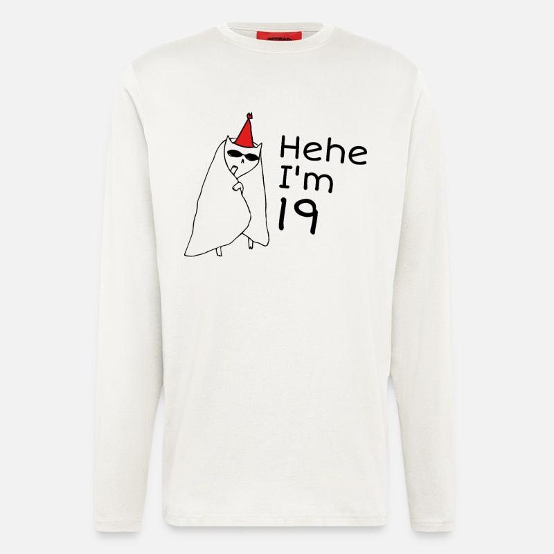 19-jähriges Jubiläumsgeschenk – 19-jähriges Jubiläumsgeschenk - Langarmshirt - made by SPREAD  - OFF WHITE