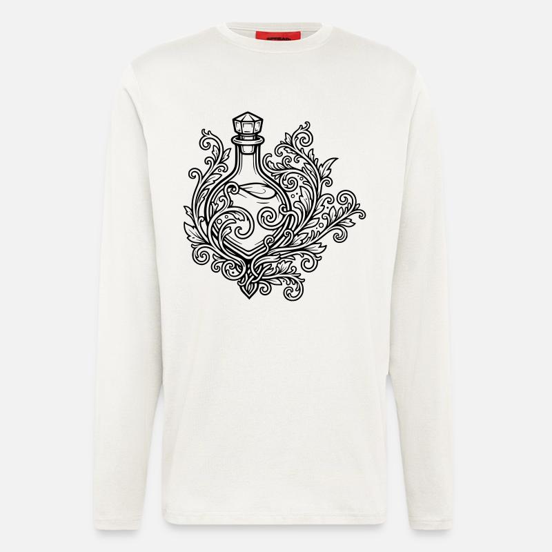 Elixir vial and flowers - Longsleeve - made by SPREAD  - OFF WHITE