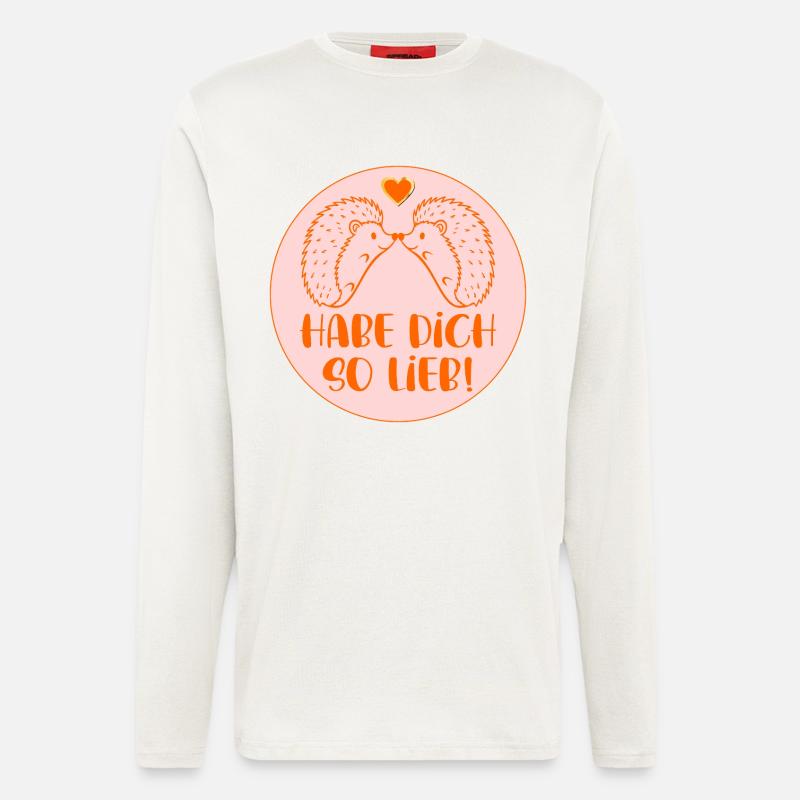 Igel - Habe Dich so lieb - Langarmshirt - made by SPREAD  - OFF WHITE