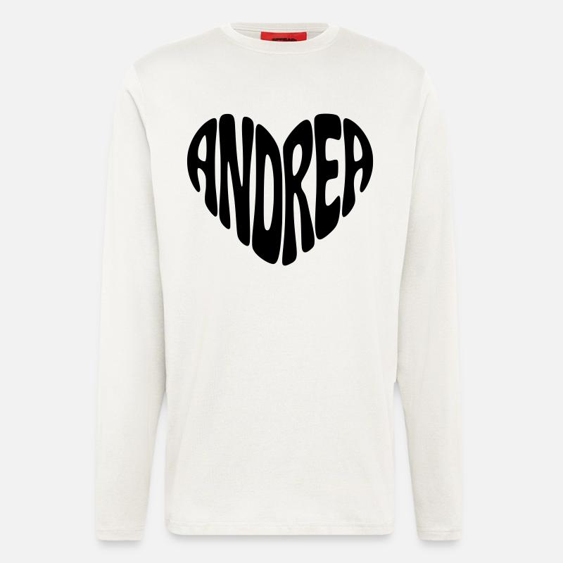 Andrea Herz  - Langarmshirt - made by SPREAD  - OFF WHITE