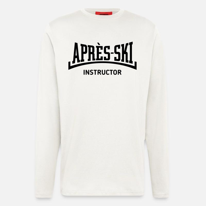 Moniteur Après-Ski (Concave / Après Ski / B) - Manches longues bio décontracté fabriqué en UE - OFF WHITE