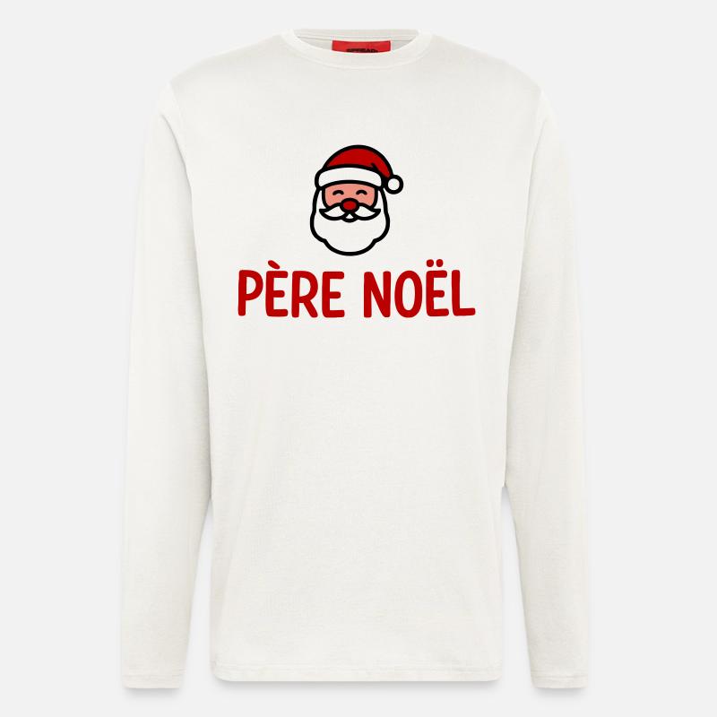 Weihnachtsmann-Humor - Langarmshirt - made by SPREAD  - OFF WHITE