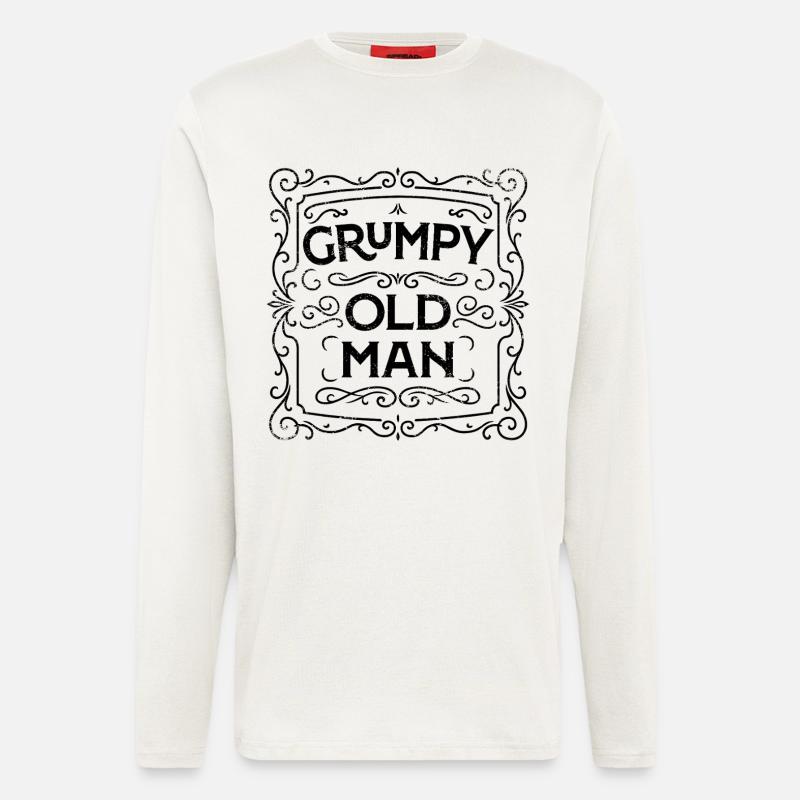Grumpy Old Man - Longsleeve - made by SPREAD  - OFF WHITE