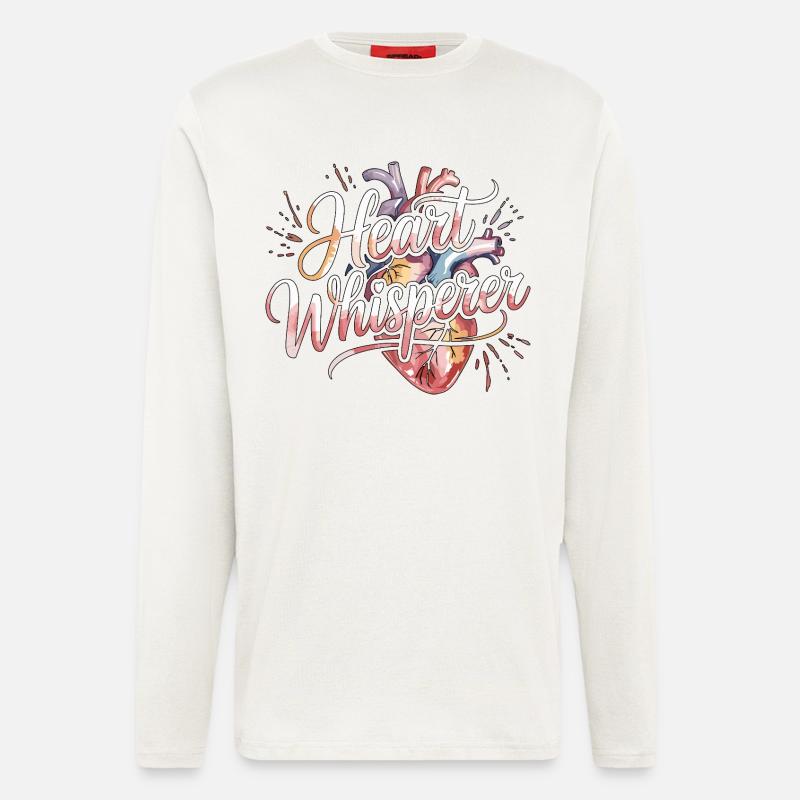 Cardiac Tech Heart Whisperer Pacemaker Technician - Langarmshirt - made by SPREAD  - OFF WHITE