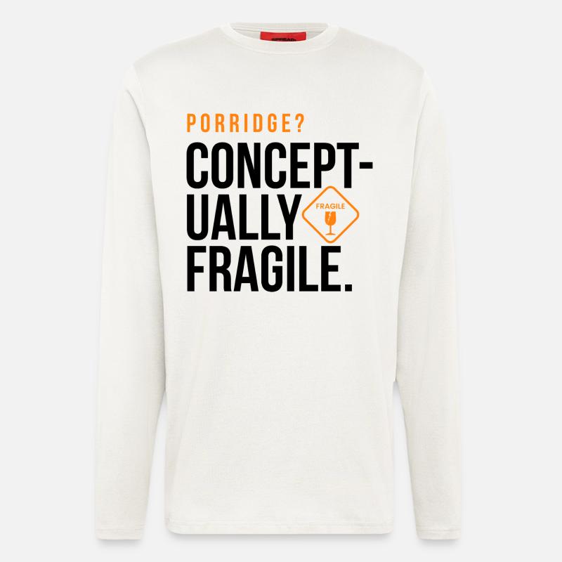 giudan  - Porridge - conceptually fragile - Langarmshirt - made by SPREAD  - OFF WHITE