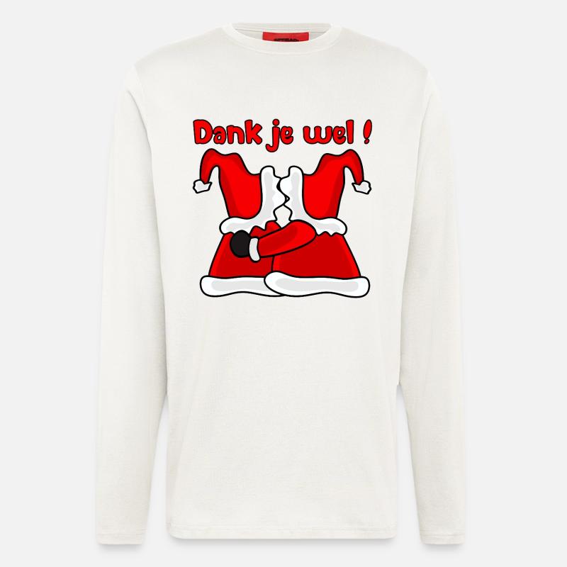 Danke, Weihnachtsmann - Langarmshirt - made by SPREAD  - OFF WHITE