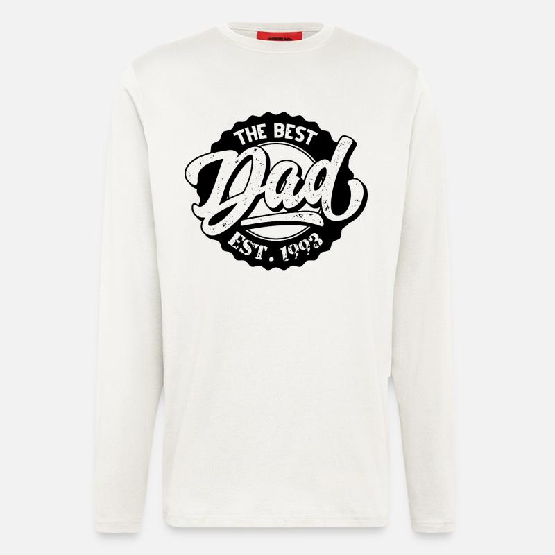 The Best Dad EST 1993 - Longsleeve - made by SPREAD  - OFF WHITE