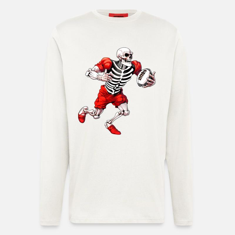 Skeletons Rugby - Longsleeve - made by SPREAD  - OFF WHITE