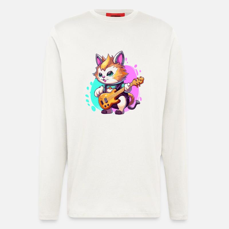 Patchwork donkey in doodle style - Longsleeve - made by SPREAD  - OFF WHITE