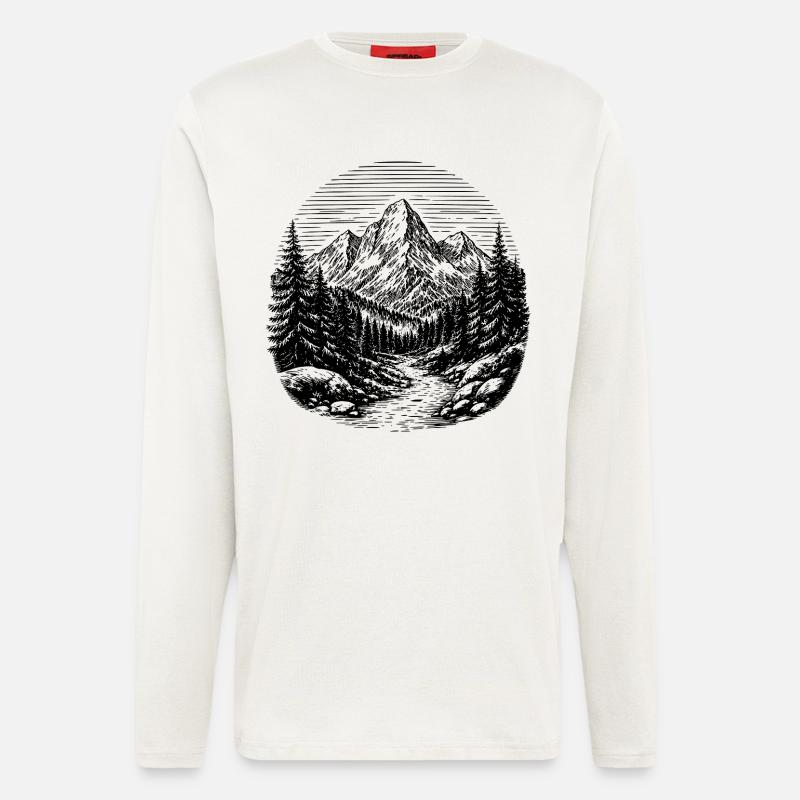 Path through the forest - Longsleeve - made by SPREAD  - OFF WHITE