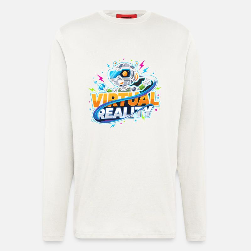 Virtual Reality Gaming Technology Kidstyle - Longsleeve - made by SPREAD  - OFF WHITE