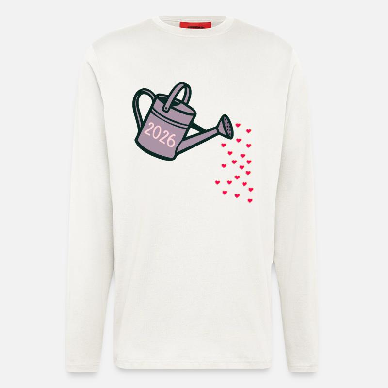 Liebe Verschenken - Herz 2026 - Langarmshirt - made by SPREAD  - OFF WHITE