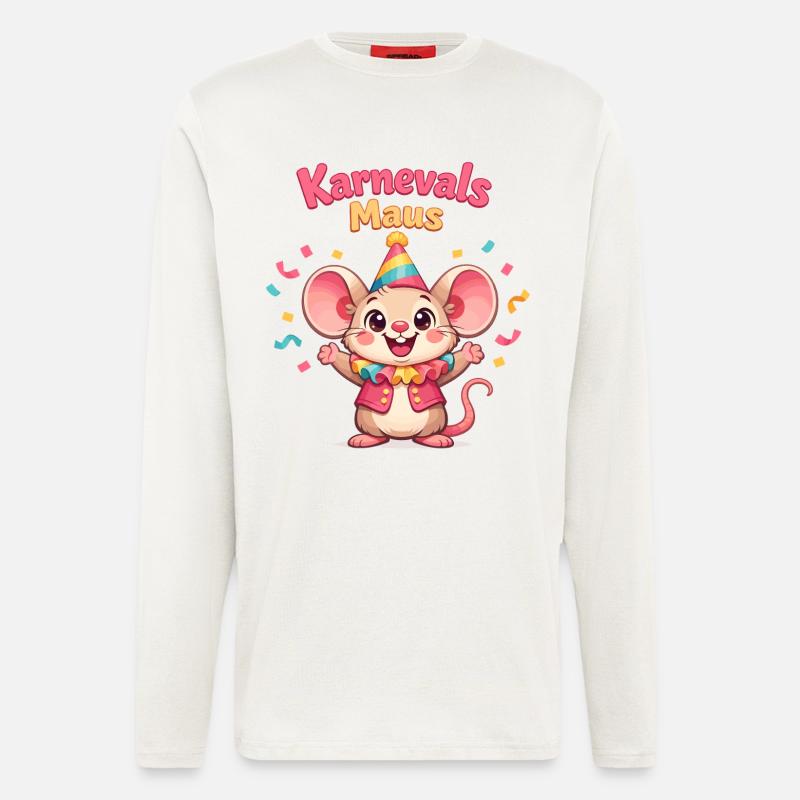 Carnival Mouse Kölsche Mädsche – Kölle Alaaf - Longsleeve - made by SPREAD  - OFF WHITE