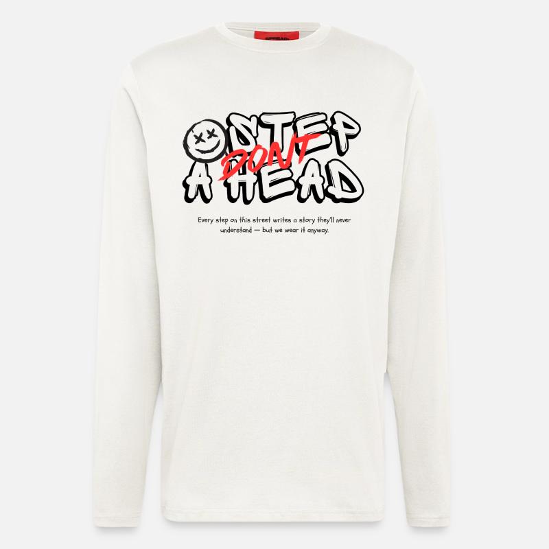 Dont String Font Logo with - Longsleeve - made by SPREAD  - OFF WHITE