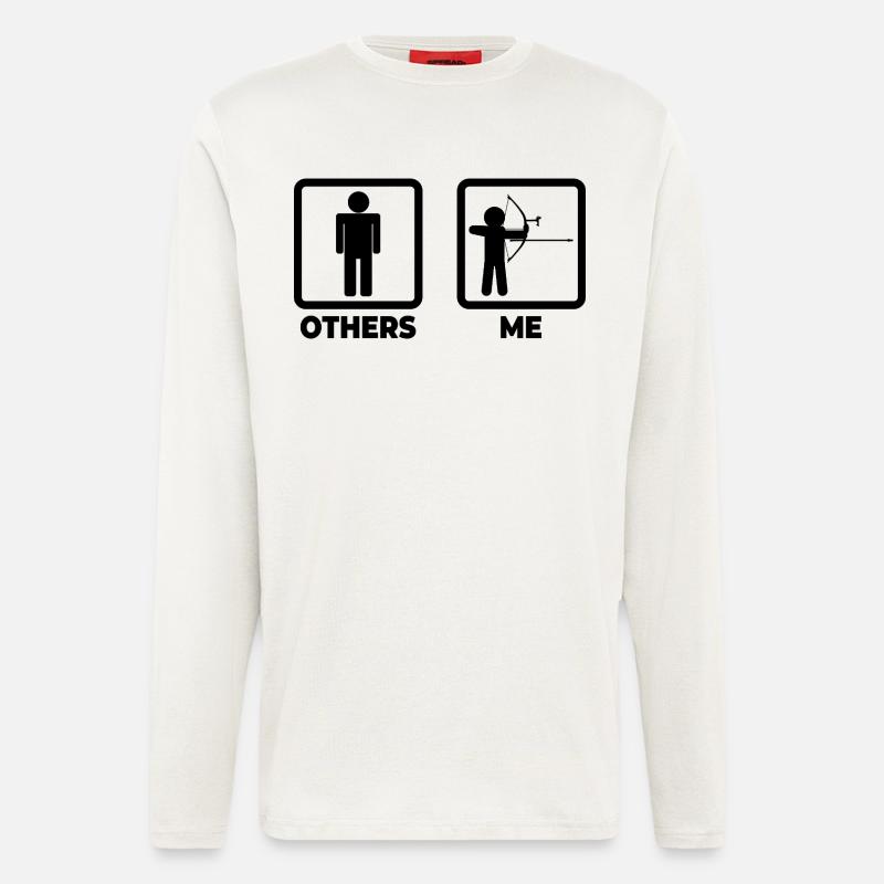 Lustiger Bogensportler - Langarmshirt - made by SPREAD  - OFF WHITE