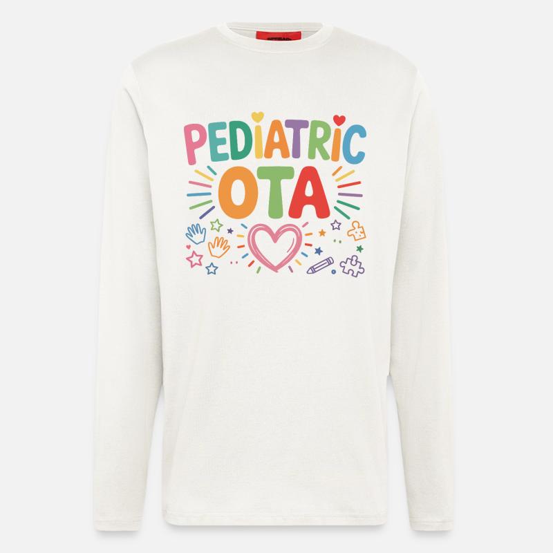 Pädiatrische OTA Farbexplosion - Langarmshirt - made by SPREAD  - OFF WHITE