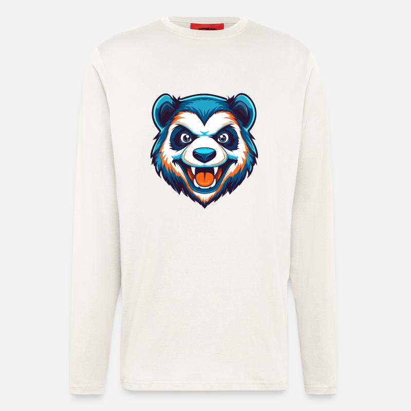 Savage Panda Esports Maskottchen-Logo - Langarmshirt - made by SPREAD - OFF WHITE