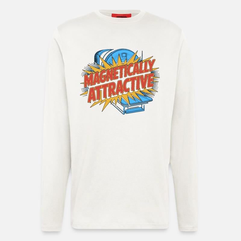 MRI Tech Magnetically Attractive MRI Technologist - Longsleeve - made by SPREAD  - OFF WHITE