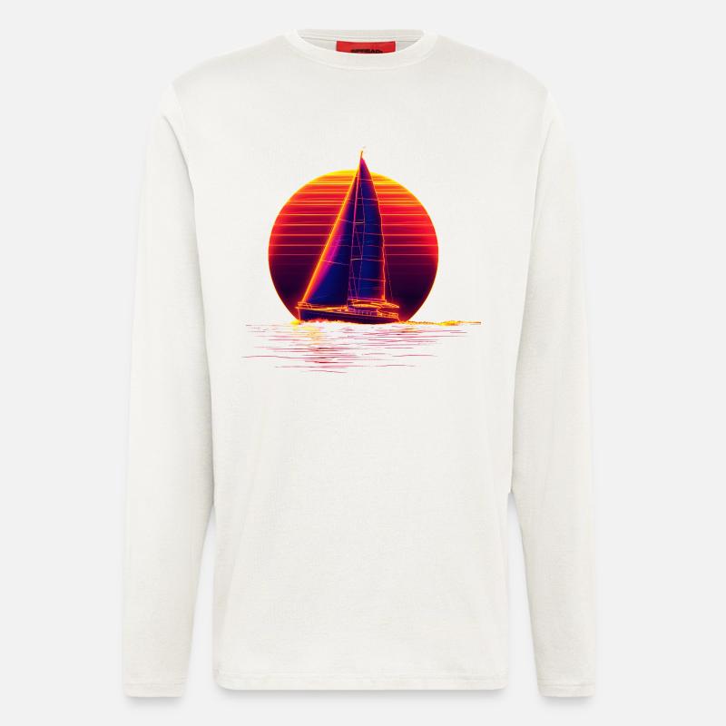 Retro Sailing - Longsleeve - made by SPREAD  - OFF WHITE