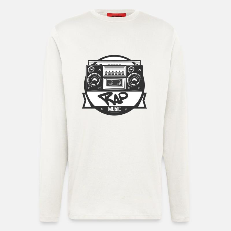 Jukebox Rap Logo Ghetto Blaster - Longsleeve - made by SPREAD  - OFF WHITE