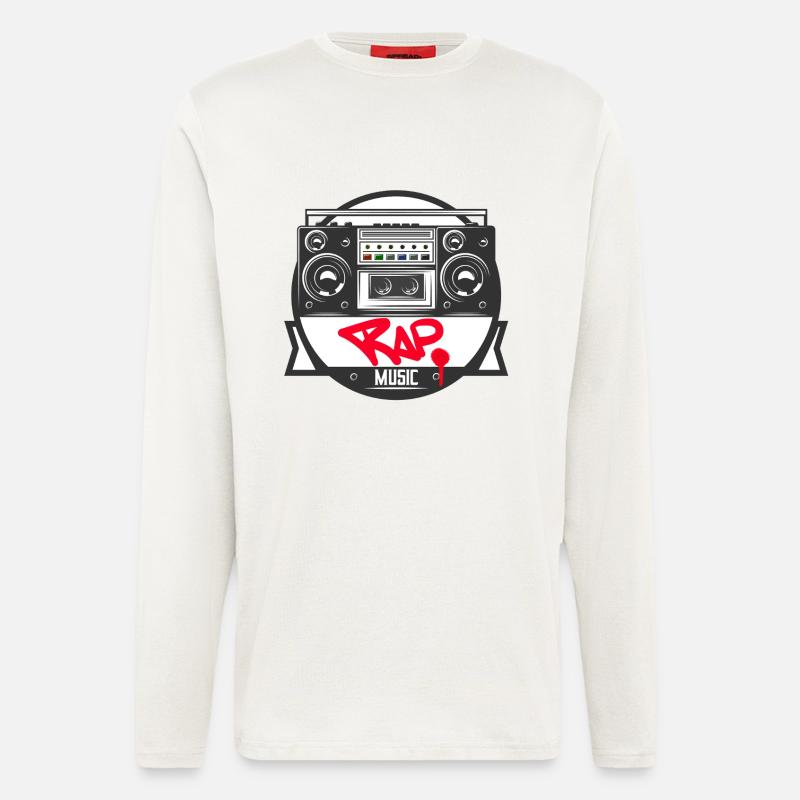 Jukebox Rap Logo Ghetto Blaster Graffiti - Longsleeve - made by SPREAD  - OFF WHITE