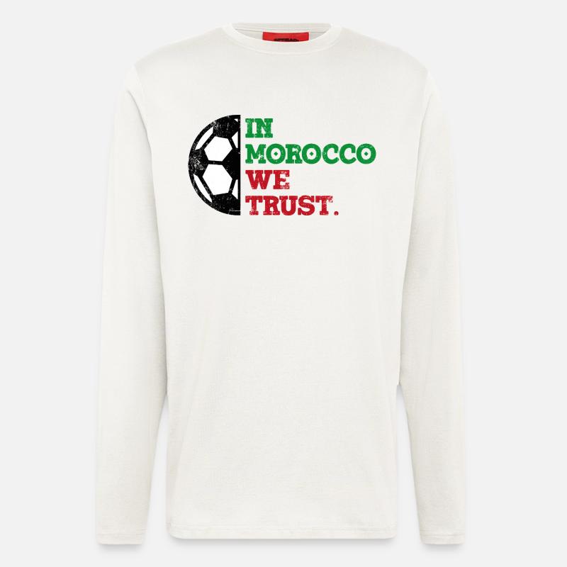 In Morocco we trust - Langarmshirt - made by SPREAD  - OFF WHITE