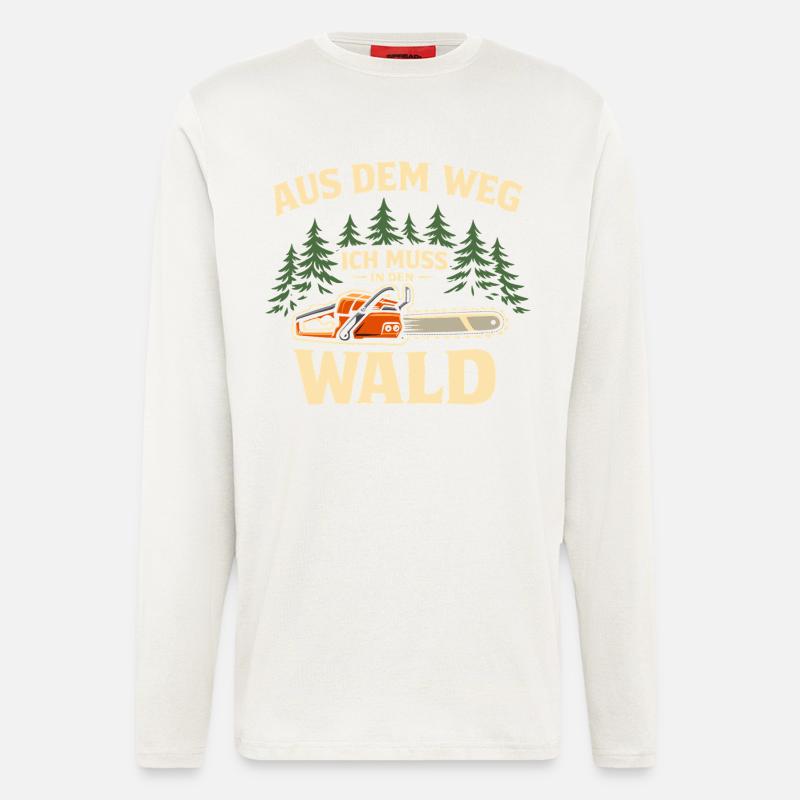 Chainsaw Chainsaw Funny Lumberjack Gift - Longsleeve - made by SPREAD - OFF WHITE