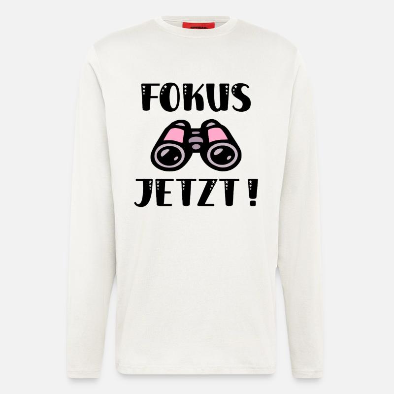 Binoculars Focus - Longsleeve - made by SPREAD  - OFF WHITE