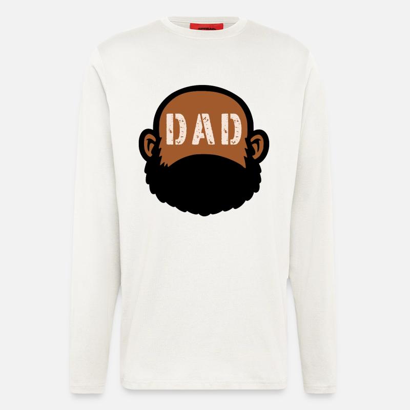 DAD BEARD - Longsleeve - made by SPREAD  - OFF WHITE