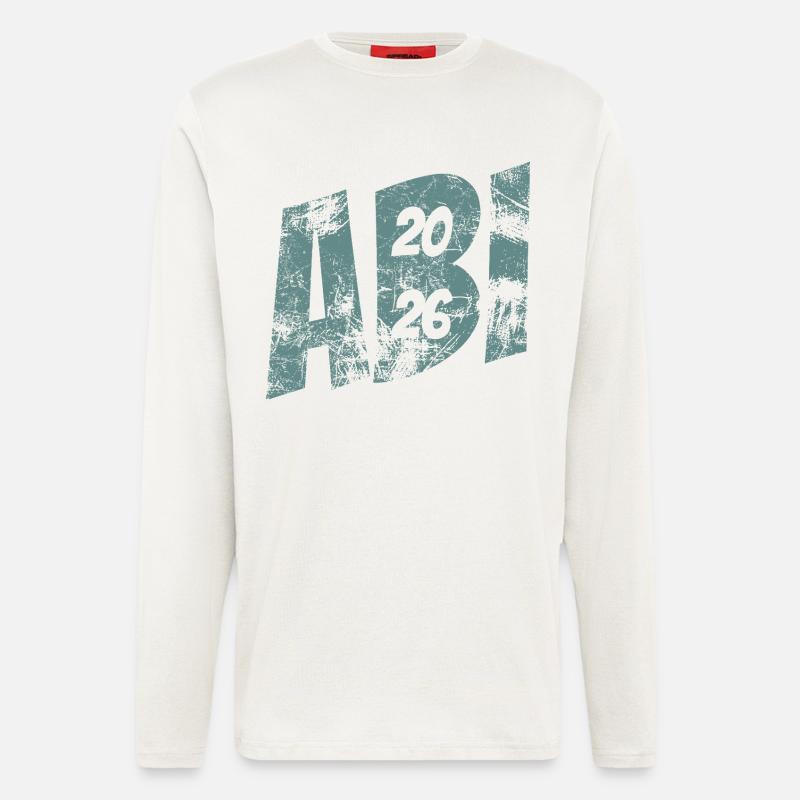 Abi 2026 - Abitur - Geschenk - Langarmshirt - made by SPREAD  - OFF WHITE