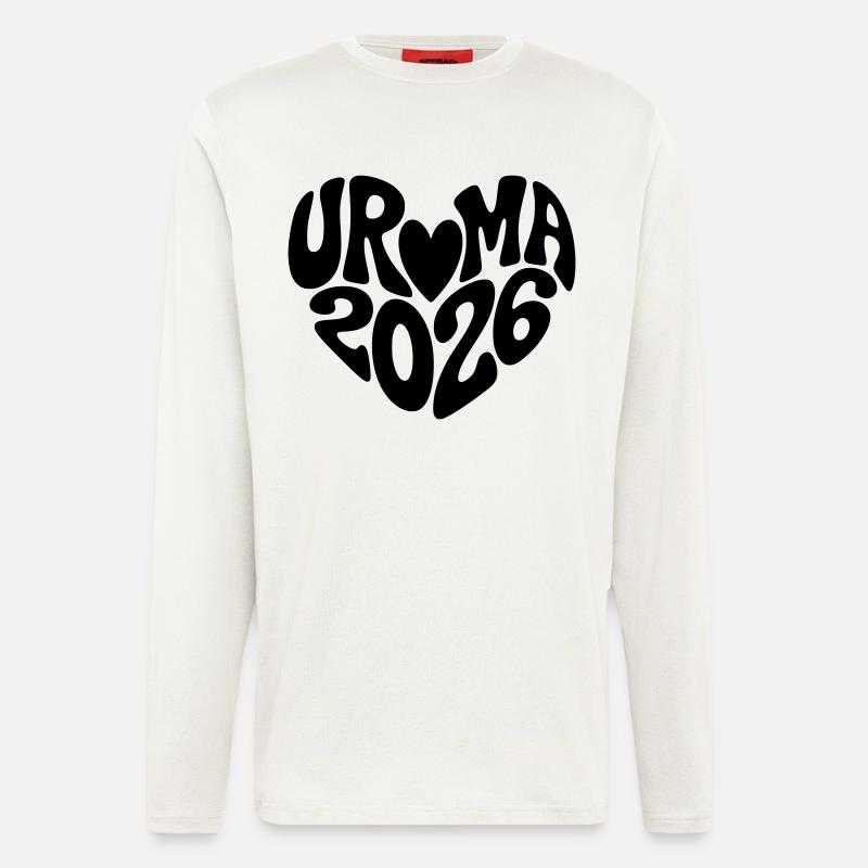 Uroma 2026 Herz Form - Langarmshirt - made by SPREAD  - OFF WHITE