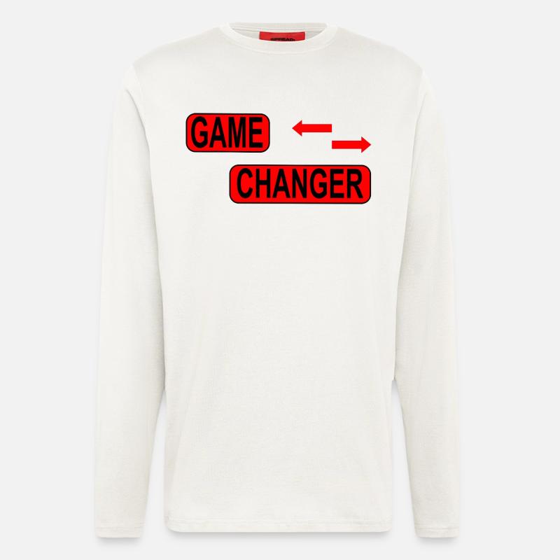 Game Changer / Veränderung / Statement - Langarmshirt - made by SPREAD  - OFF WHITE