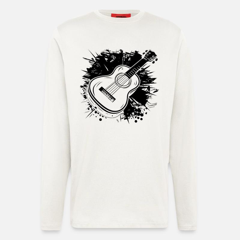 Ukulele Graphics - Longsleeve - made by SPREAD  - OFF WHITE