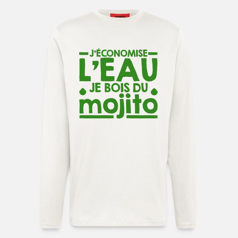 Mojito Humor-Phrase Mojito-Cocktail - Langarmshirt - made by SPREAD  - OFF WHITE