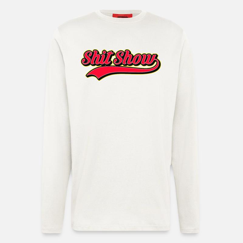 Shit Show Retro Style Logo - Longsleeve - made by SPREAD  - OFF WHITE