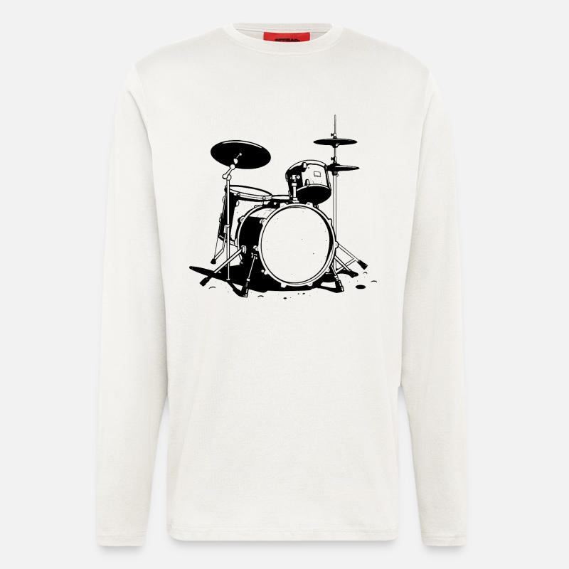 Drum Sketch - Longsleeve - made by SPREAD  - OFF WHITE