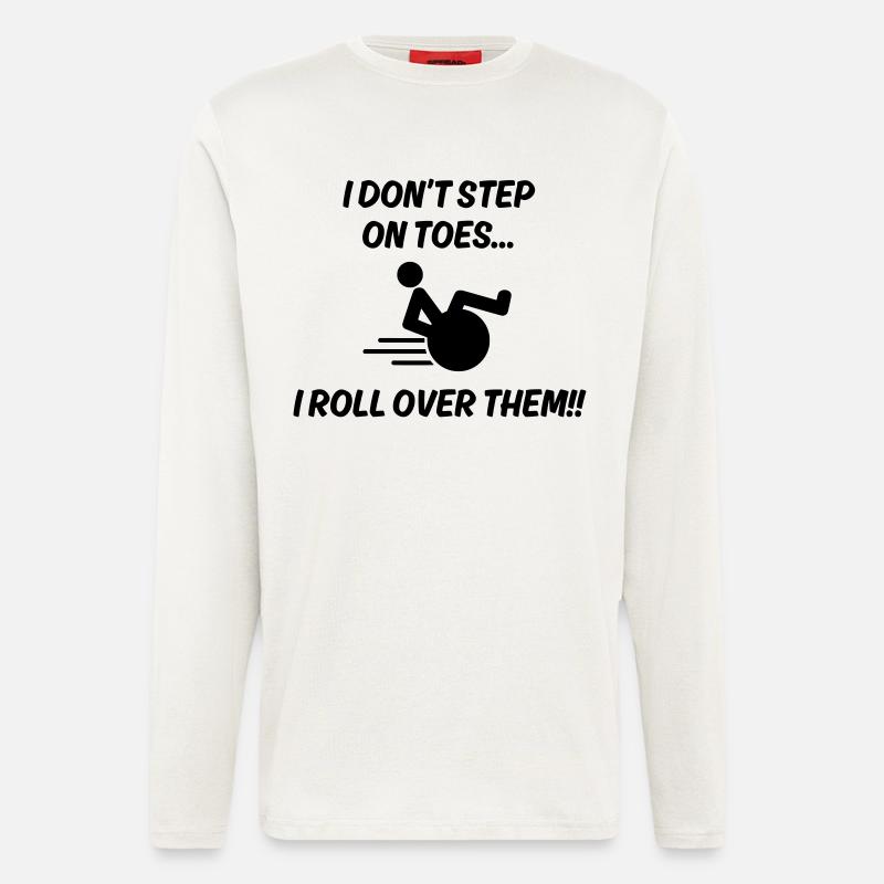 I don't stand on tiptoes. I roll over it # - Longsleeve - made by SPREAD  - OFF WHITE