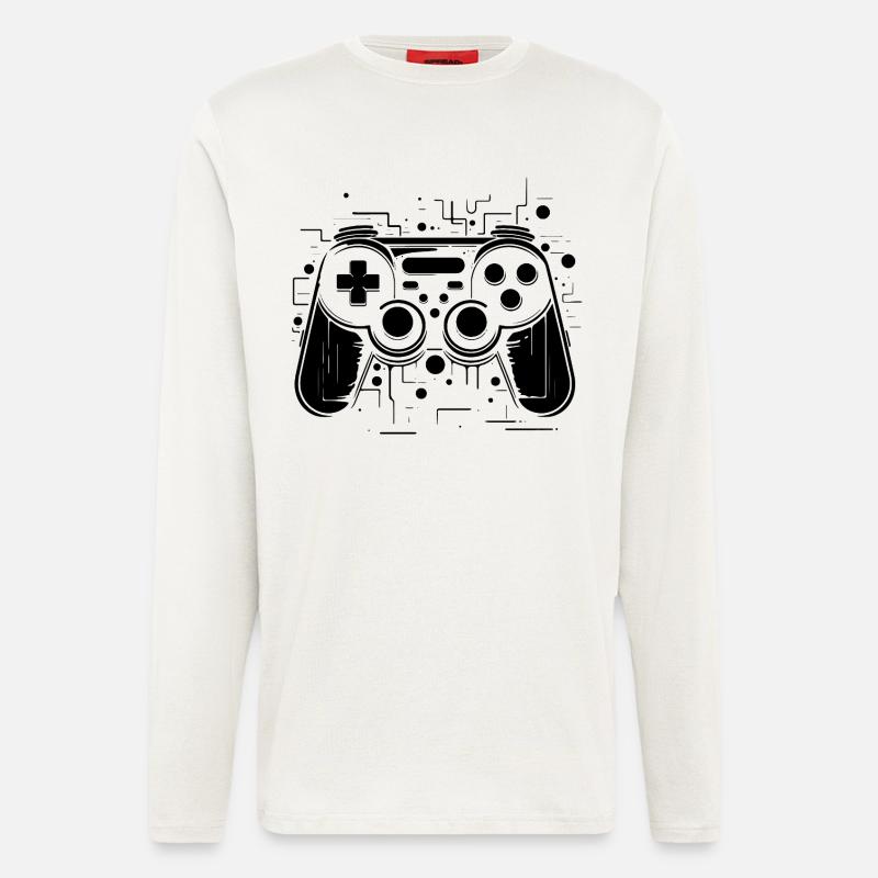 Spiel Controller - Langarmshirt - made by SPREAD  - OFF WHITE