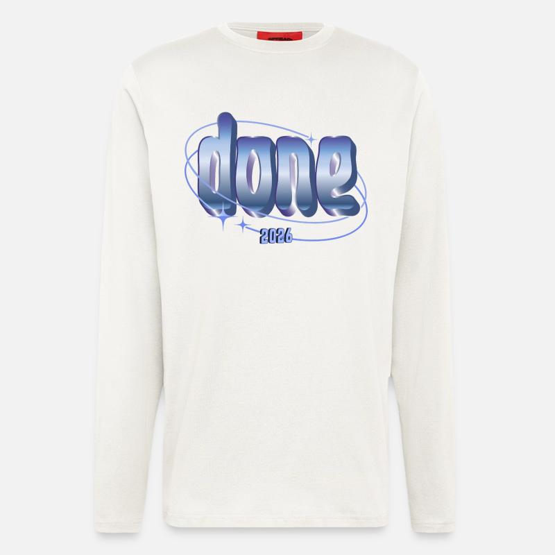 Done 2026 Orbit Design - Langarmshirt - made by SPREAD  - OFF WHITE