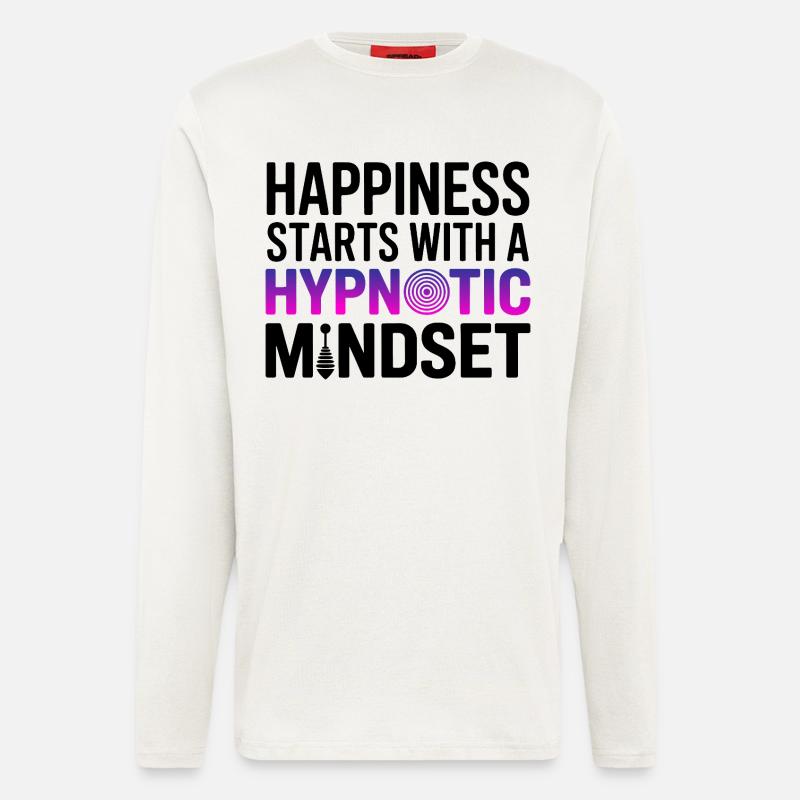 Hypnotiseur-Glücks-Hypnotis-Psycho-Mindset-Profi - Langarmshirt - made by SPREAD  - OFF WHITE