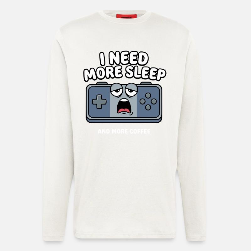 Schlafmangel Gaming Controller - Langarmshirt - made by SPREAD  - OFF WHITE