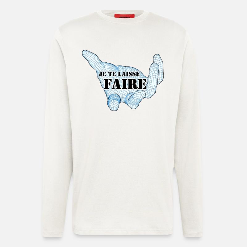 ICH LASSE DICH DAS MACHEN. - Langarmshirt - made by SPREAD  - OFF WHITE
