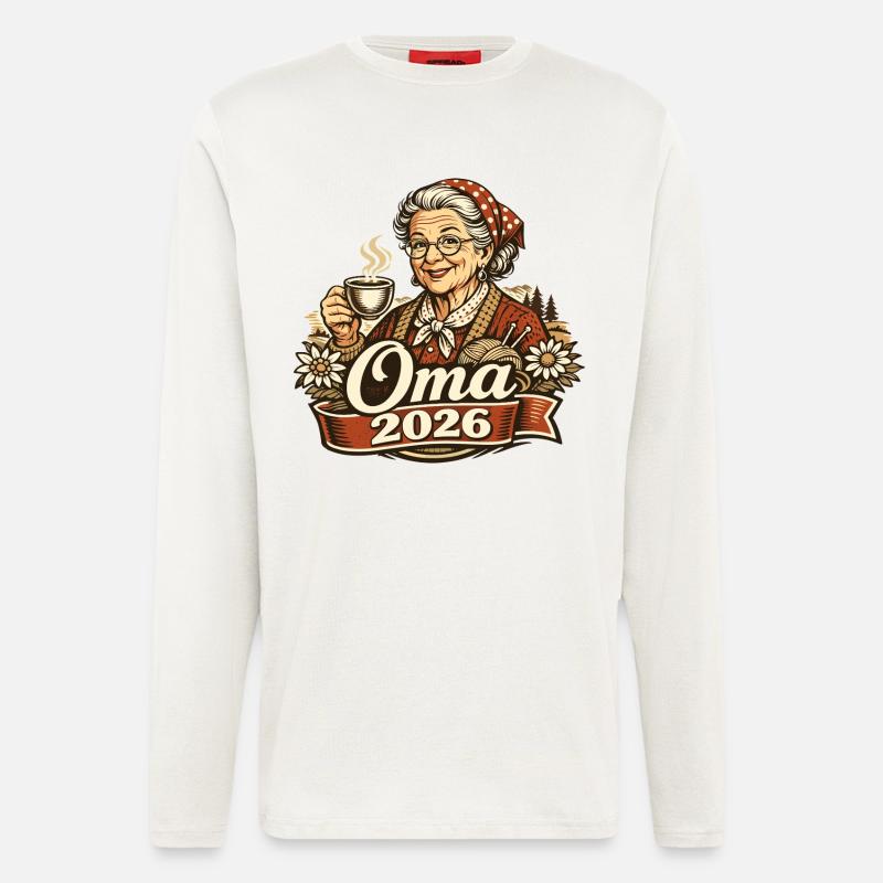Oma 2026 Loading Geschenk Enkelkind  - Langarmshirt - made by SPREAD  - OFF WHITE