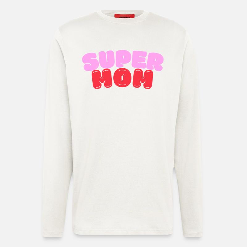 Super Mom - Langarmshirt - made by SPREAD  - OFF WHITE