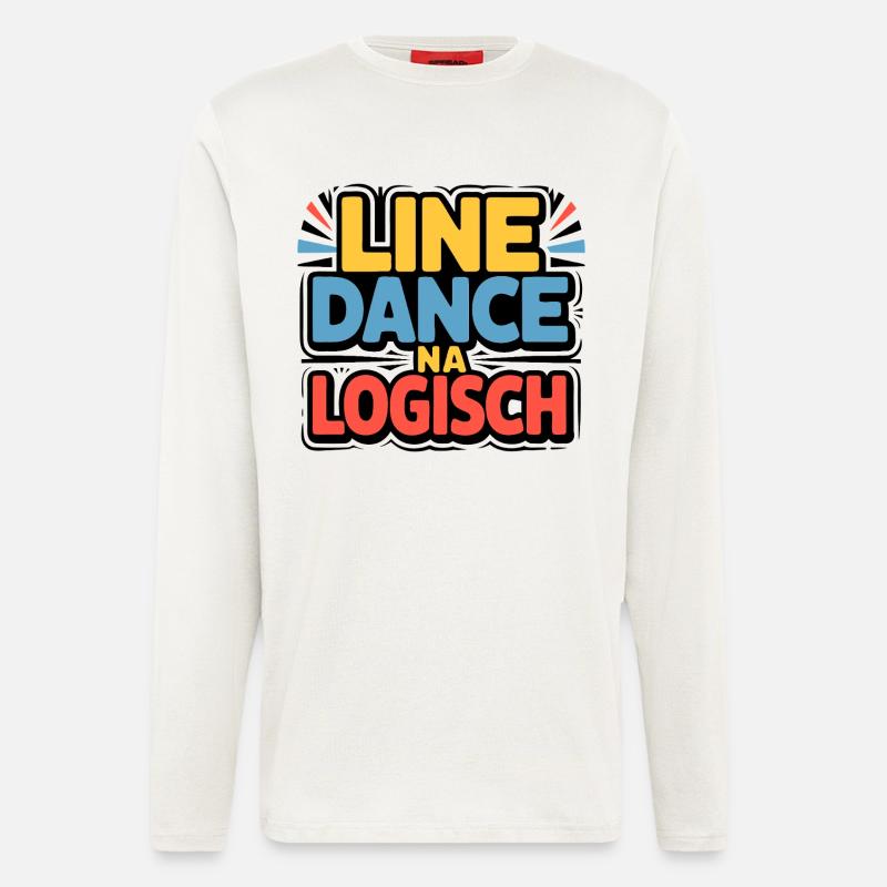 Line Dance Logisch - Langarmshirt - made by SPREAD  - OFF WHITE