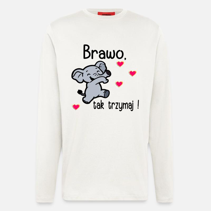 Bravo, keep it up - Longsleeve - made by SPREAD  - OFF WHITE