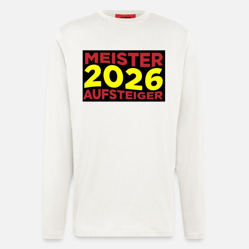 Meister und Aufsteiger 2026 - Langarmshirt - made by SPREAD  - OFF WHITE